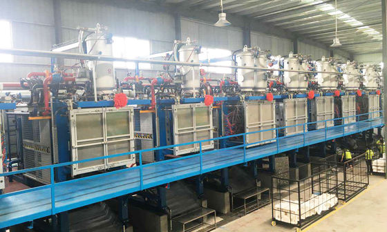 Otomatik EPS şekil kalıplama makinesi Balık ve meyve için köpüklü kutu ambalajı