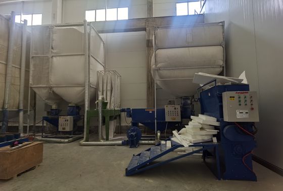 Atık EPS geri dönüşüm sistemi makinesi 1840x680x1900mm boncuklar