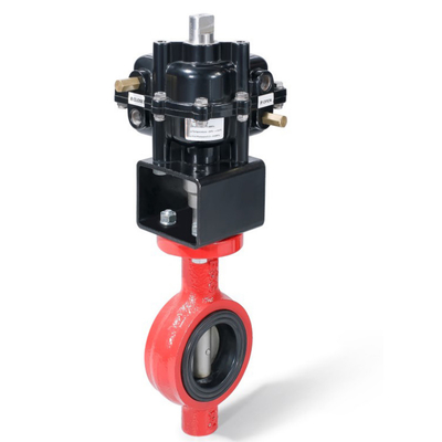 ISO9001 Pnömatik Kelebek Vana 0.3-0.8mpa DN50