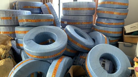 Eps Makinesi Pvc Tel Hortum Kalınlaşmış Köpük Parçacık Vakumlu Şeffaf Plastik Boru 1/2 "50m Rulo